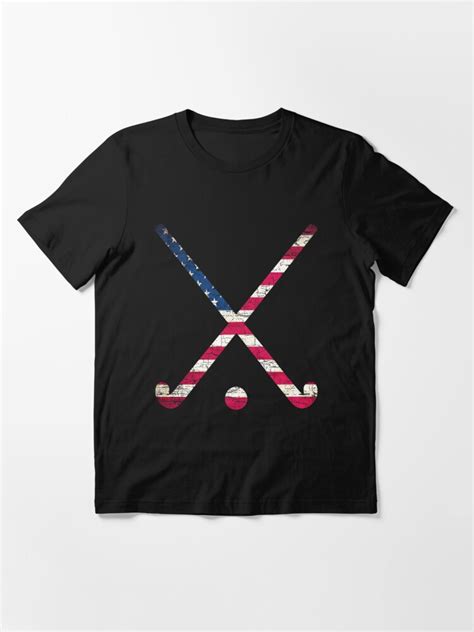 Usa Flag Field Hockey T Shirt For Sale By Phoenix23 Redbubble Usa