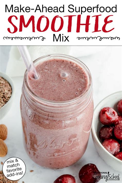Superfood Smoothie Recipe From A Homemade Mix