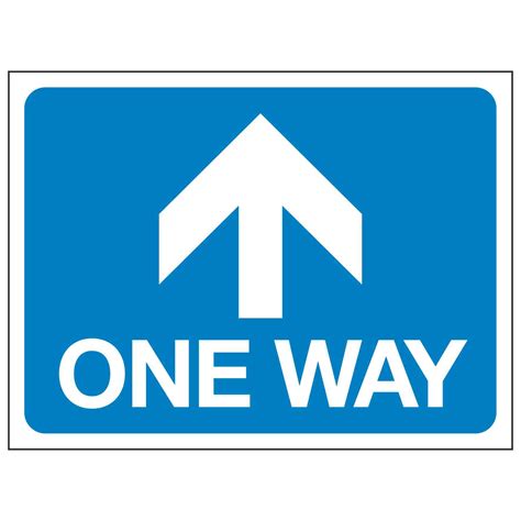 One Way Arrow Pointing Forwards Linden Signs And Print