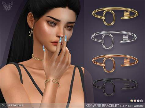 Sims 4 Key Wire Bracelet Set By Feyona The Sims Book
