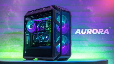 Aurora Cooler Master H500m Gaming Pc Build Youtube