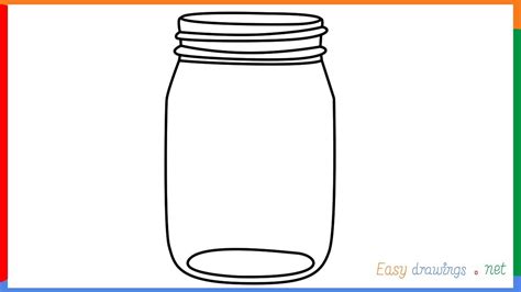 How To Draw A Mason Jar New Update