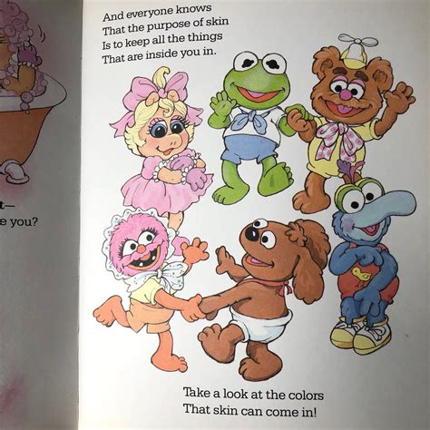 Jim Henson Muppet Babies Hardback Book Head To Toe Rare Red Etsy