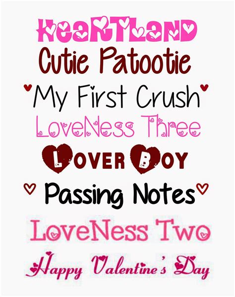 I Heart Crafting My Favorite Valentines Day Fonts
