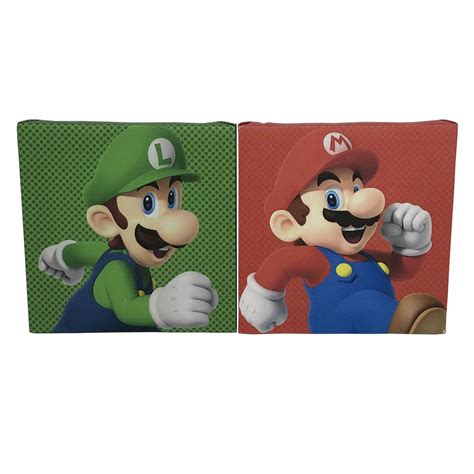Super Mario 2 Tableaux Sur Toile Mario And Luigi