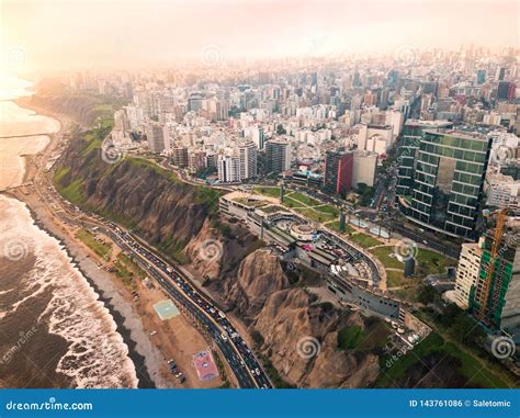 Lima Peru December12 2018 Aerial Of Buildings Of Downtown