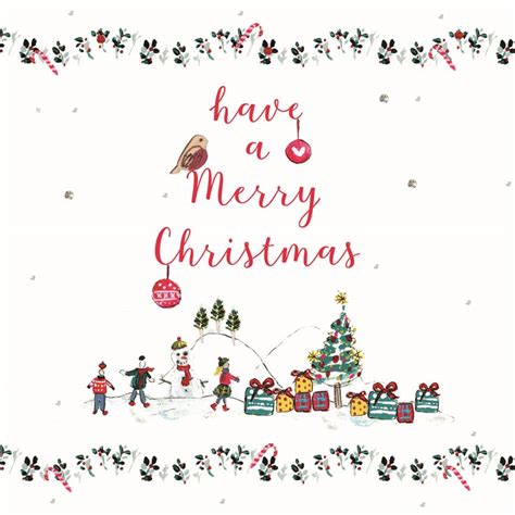 Cards Merry Christmas Card Laura Sherratt Designs Ltd