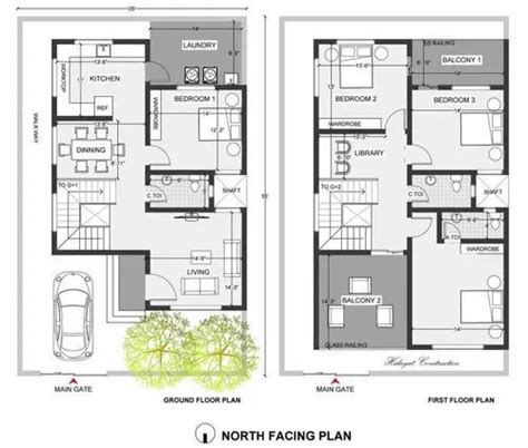 30x50 North Facing House Plan In Pan India Rs 18000 Archplanest Id