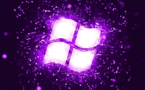 Descargar Fondos De Pantalla Windows 10 Rosa Neon Logotipo Sistema Images