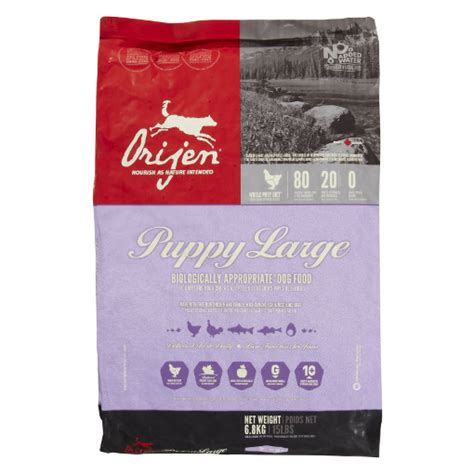What formulas does orijen have? Orijen Large Breed Puppy Dry Formula Dog Food - Champlain Pets