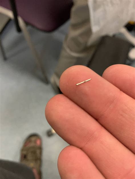 I found my missing sewing needle! : popping