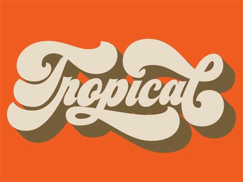Tropical Lettering Design Lettering Typography Logo