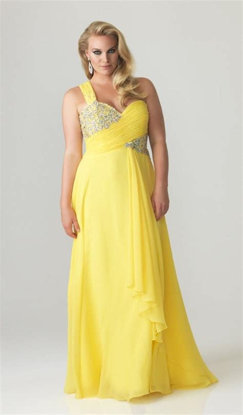 Yellow Plus Size Prom Dresses Pluslookeu Collection