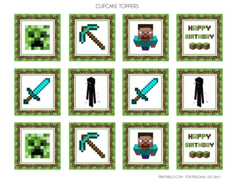 Download These Awesome Free Minecraft Party Printables Minecraft