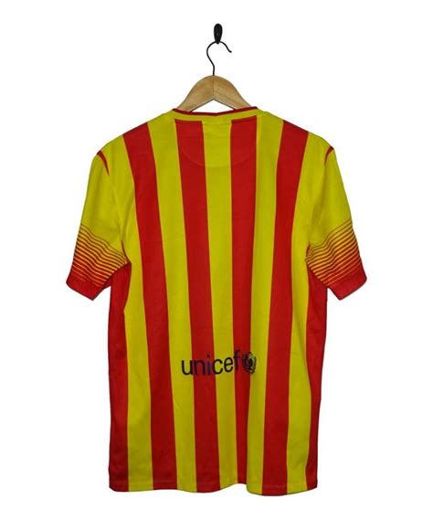 2013 14 Fc Barcelona Away Shirt M The Kitman Football Shirts