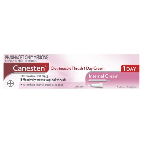 Buy Canesten 1 Day Internal Vaginal Thrush Cream 10 5g Online Emedical