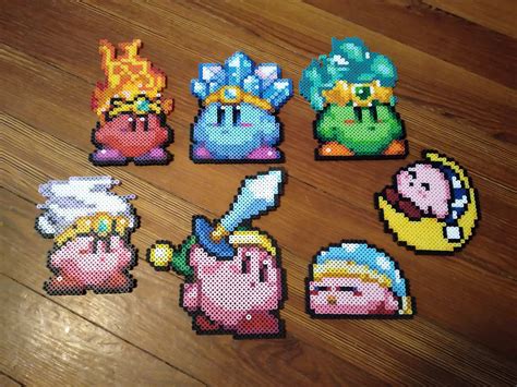 Kirby Transformations Inspired Perler Bead Pixel Art Etsy