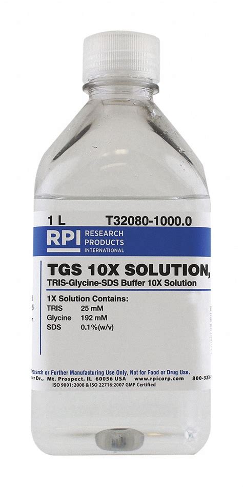 Rpi Tris Glycine Sds 10x Solution T32080 1 L Chemical Container Size