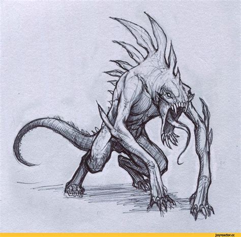 Pin By Just A Man On Science Fiction Creature Drawings Creepy