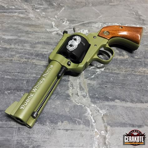 Ruger Revolver Done In A Custom Us Army Cerakote Finish By Greg Wohler