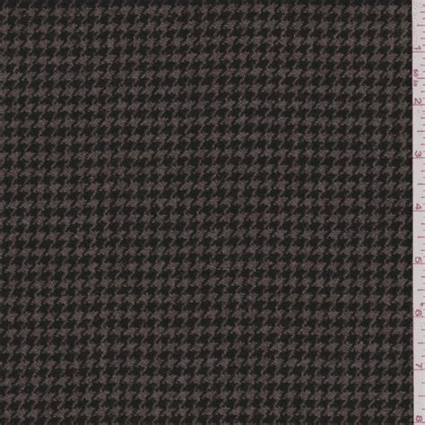 Brownblack Houndstooth Wool Suiting Fabric Sold By The Yard Walmart