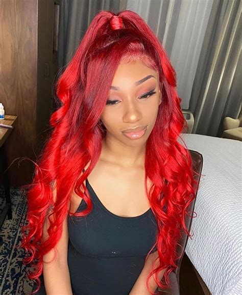 Do U Like It Red Lace Front Wig Wig Hairstyles Red Wigs