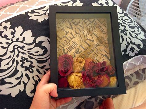 The press and frame option simply flattens a few blooms so they can be displayed in a picture frame alongside photos or your invitation. Really awesome way to keep flowers :) Shadow box+ dried ...