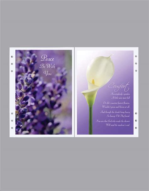 Calla Lily Funeral Guest Book White Ring The Regal Line