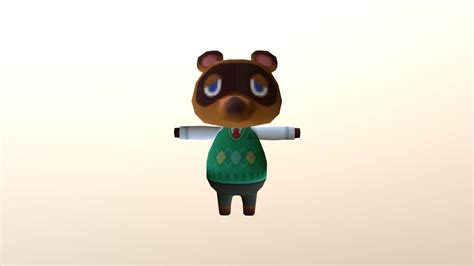Animal Crossing New Leaf Tom Nook Download Free 3d Model By