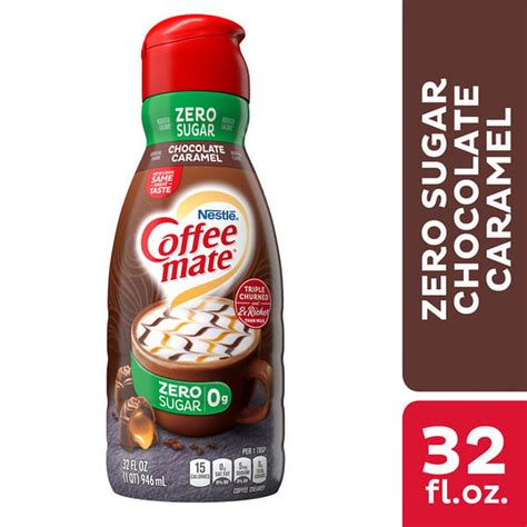 Coffee Mate Nestle Zero Sugar Chocolate Caramel Liquid Coffee Creamer