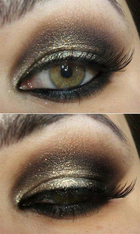 Purple makeup brown eyes the most flattering eyeshadow colors for brown eyes allure. Gorgeous gold black brown smokey eyes | Makeup | Pinterest