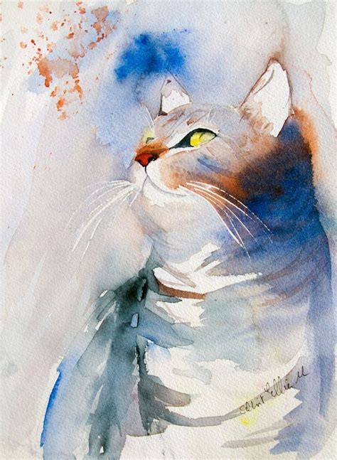 Beautiful Cat Art Painting Collected At Pinterest Ảnh Sưu Tầm ở