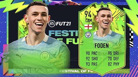 Fifa 21 Phil Foden 94 Festival Of Futball Player Review I Fifa 21