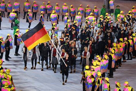 Olympic Team Germany Marched Into The Rio 2016 Olympics Opening