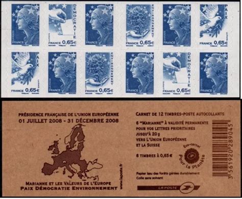 Carnet Timbres Marianne De Beaujard Et Europe Neuf Non