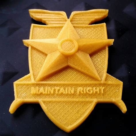 3d Printable Mfp Badge Maintain Right Mad Max By Haunt Freaks