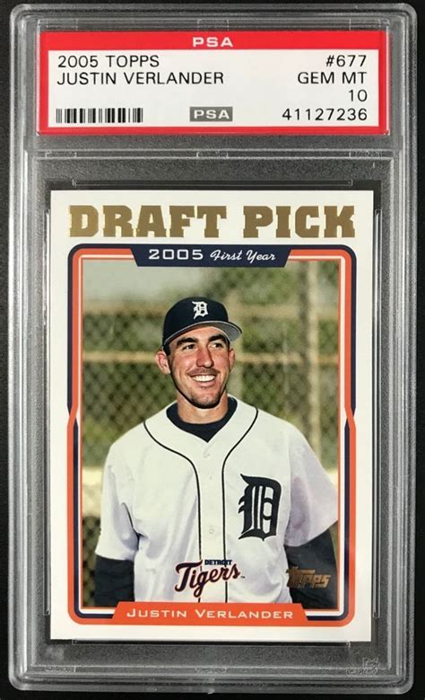 Maybe you would like to learn more about one of these? 2005 Topps #677 Justin Verlander Detroit Tigers RC Rookie ...