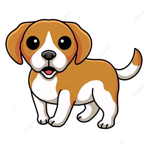 Cute Little Beagle Dog Cartoon Cartoon Illustration Child Png And
