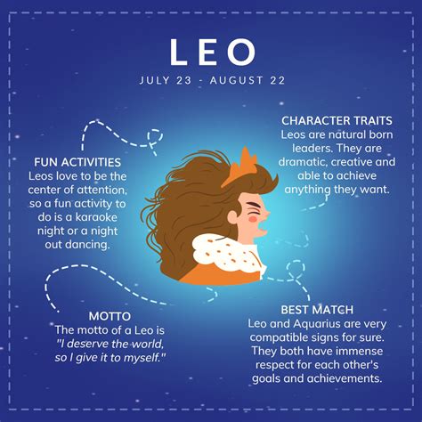 Leo Traits Explore Fun Activities Best Zodiac Match And Motto