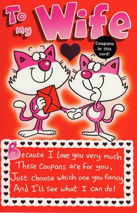 to my wife fun sex coupons inside valentine s day card cards love kates