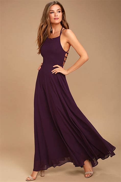 Strappy To Be Here Purple Maxi Dress Purple Maxi Dress Maxi Dress Purple Dress
