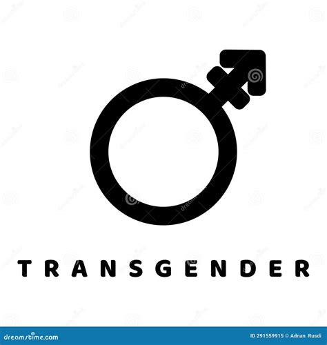 transgender gender symbol related vector glyph icon isolated on white background stock vector