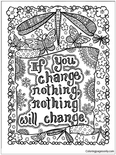 quote inspiring coloring pages hard coloring pages coloring pages  kids  adults
