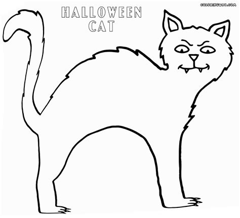 Halloween cat coloring pages | Coloring pages to download and print