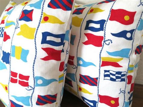 16x16 Whiteblueyellowred Nautical Flag Vintage Etsy Nautical