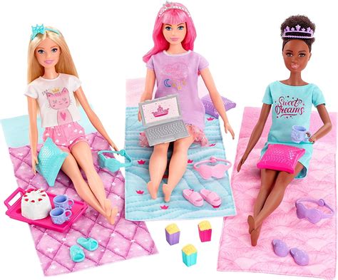 Barbie Princess Adventure Playset With Barbie Doll Daisy Doll And Nikki Doll In Pajama Fashions