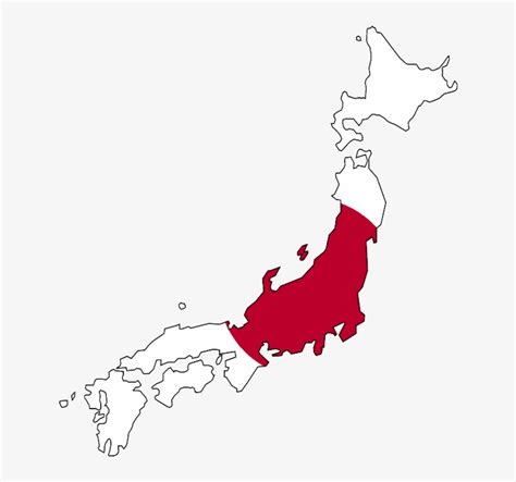 Download Japan Map Of Japan With Flag Transparent Png Download