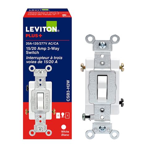 Leviton 3 Way Switch 20 Amp 120277v The Home Depot Canada