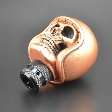 New Custom Bronzed Skull Head Universal Manual Gear Shift Knob Lever