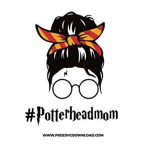 Potterhead Mom Life SVG & PNG Harry Free Cut Files | Free SVG Download